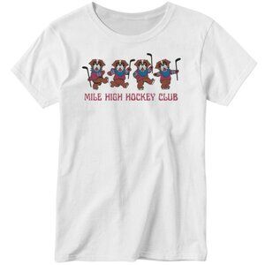 Mile High Hockey Club II T-Shirt Sports Team Fan Graphic Retro Casual 86